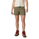 Short Columbia modelo Silver Ridge Short de color verde militar, confeccionado con materiales reciclados con tecnologías Omni-Shade y Omni-Wick. Cuenta con bolsillos laterales, bolsillo trasero, trabillas para cinturón y puños enrollables con botones a presión.