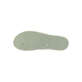 Ojotas Reef de dama, modelo Stargazer, color gris claro con tiras plateadas brillantes.