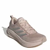 Championes de running Adidas modelo Supernova Ease 2, en tono rosado con detalles en gris. Presentan una estructura de malla transpirable, entresuela con tecnología Dreamstrike para mayor amortiguación y las icónicas tres bandas laterales.