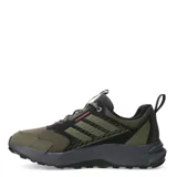 Championes Adidas Terrex Tracefinder 2 color verde oliva y negro, con suela gris.