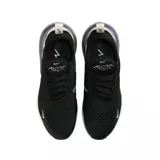 Zapatillas Nike Air Max 270 negras con detalles en blanco y beige.