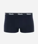 Kit de dos calzoncillos bóxer Mash, uno negro y otro gris, confeccionados en algodón con cintura elástica con logo de la marca.