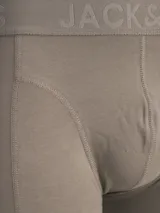 Bóxer de hombre Jack & Jones color tostado con cintura elástica ancha con el nombre de la marca grabado.