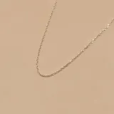 Cadena de eslabones tipo forcé fino, fabricada en plata 925.