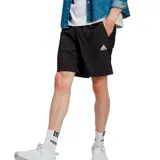Short deportivo Adidas de hombre, color negro con logo blanco en la pierna derecha. Confeccionado en tejido transpirable AEROREADY y cintura elástica con cordón ajustable.