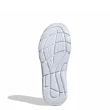 Championes deportivos Adidas modelo Cloudfoam Flex, color negro con las tres tiras laterales en blanco y suela blanca con tecnología de amortiguación Cloudfoam.