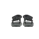Sandalias Merrell modelo Huntington Sport, color gris oscuro, con suela dentada y tiras ajustables con velcro.