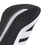 Championes de running Adidas Galaxy 7 W, color negro con las icónicas tres tiras laterales en blanco y suela con tecnología Cloudfoam para mayor amortiguación.