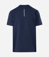 Remera deportiva de manga corta y cuello redondo, confeccionada en tejido tech fleece con tecnología dry que facilita la transpiración y el secado rápido. Presenta un corte comfort holgado y diseño liso sin estampas.