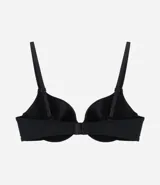 Soutien push up color piel, de microfibra, con breteles regulables y cierre trasero con gancho.