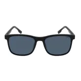 Lentes de sol INVU con montura cuadrada negra y cristales grises polarizados.