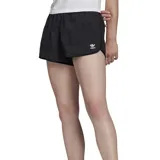 Short deportivo negro de Adidas con cintura elástica y logo de la marca bordado en blanco en la pierna izquierda.