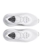 Championes Under Armour modelo UA W Phantom 4, color blanco con detalles en gris, diseñados para running y uso urbano con amortiguación UA HOVR™+.