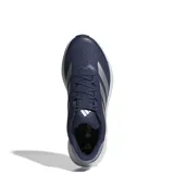 Championes de running Adidas modelo Duramo SL 2, color azul marino con detalles en gris plateado. Presentan capellada de malla transpirable, mediasuela con tecnología LIGHTMOTION para amortiguación y suela de goma Adiwear para mayor tracción.