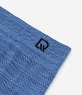 Calzoncillo bóxer masculino de microfibra gris con textura de rayas horizontales y pretina elástica con logo de la marca.