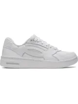 Championes Under Armour UA Flex, color blanco, con parte superior de cuero premium, entresuela de EVA y suela de goma.
