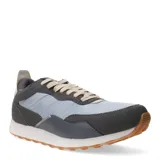 Championes urbanos Topper modelo Temple, con paneles en tonos gris y celeste, cordones beige, entresuela blanca y suela de goma color caramelo.