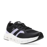 Championes deportivos Push modelo Ryan, color negro con detalles en lila y suela blanca con diseño de cámaras de aire.