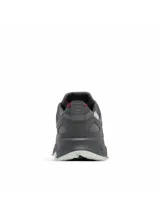 Championes de senderismo Columbia modelo Peakfreak Hera Outdry, color gris con detalles en bordó. Presentan tecnología impermeable OutDry, sistema de ajuste Navic Fit, entresuela TechLite+ para amortiguación y suela Adapt Trax para tracción en diversos terrenos.