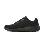 Championes deportivos Skechers Arch Fit Summits Kravel de color negro, con parte superior de malla técnica transpirable, sistema de amortiguación Arch Fit y suela flexible con tracción.