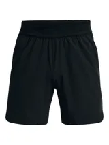 Short deportivo Under Armour Vanish Elite, color negro, con cintura elástica, aberturas laterales en el bajo y bolsillo con cierre en la parte posterior.