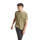 Remera de manga corta color celeste, con cuello redondo y corte clásico.