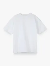 Remera de manga corta con corte relajado y estructurado, confeccionada en algodón.