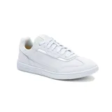 Zapatillas Caterpillar Pause Retro T-Toe color blanco. Confeccionadas en cuero de vaca gamuza, forro 100% reciclado postindustrial, plantilla de espuma EVA suave, suela de goma duradera y construcción Strobel.
