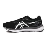 Championes Asics Gel-Pacemaker 3, de color negro con detalles en blanco y gris. Diseñados para running y entrenamiento, cuentan con capellada de malla transpirable, el característico logo de la marca en el lateral y entresuela amortiguada.