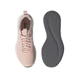 Championes Adidas Fluidstreet color rosa con las tres tiras blancas.