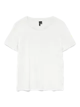 Remera de algodón orgánico con cuello redondo y mangas cortas, de calce regular.