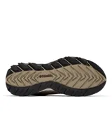 Championes de trekking Columbia modelo Strata Trail Low WP, color marrón con detalles en gris oscuro y suela blanca. Diseño impermeable con tecnología Omni-Tech, entresuela TechLite para amortiguación y suela Omni-Grip para tracción en diversos terrenos.