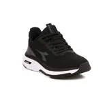 Championes de running Diadora Moon, color negro con detalles en blanco.