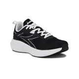 Championes de running Diadora modelo Nerja, color negro con detalles en blanco.