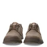 Zapatos urbanos Caterpillar modelo Threshold Low, color marrón, confeccionados en cuero nobuck con suela de goma resistente y cierre de cordones.