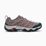 Championes de trekking Merrell Moab 3 para mujer, color marrón con detalles en gris y suela Vibram.