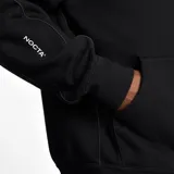 Hoodie negro de la colaboración Nike x Nocta, con logo Nike bordado en blanco en el pecho y diseño minimalista.
