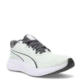 Championes de running Puma Skyrocket Lite 2 para mujer, color verde menta con detalles en gris oscuro y suela blanca. Incorporan espuma PUMALITE, plantilla SOFTFOAM+ y sistema de cordones FIT PLUS para mayor sujeción.