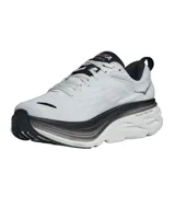 Championes Hoka Bondi 8 blancos con detalles en negro.