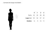 Remera crop de manga corta color crema, con cuello redondo y estampado de inspiración californiana.