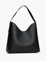 Cartera de hombro Tommy Hilfiger con silueta semiestructurada y acabado granulado. Presenta un diseño minimalista con el monograma TH metálico en el frente, asa superior fija y cierre de botón a presión. Incluye un monedero extraíble a contraste en el lateral.