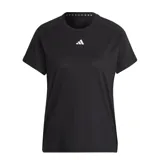 Remera deportiva Adidas de manga corta, con cuello redondo y logo de la marca estampado en el centro del pecho. Confeccionada con tecnología Aeroready para la gestión de la humedad y diseño FreeLift para mayor libertad de movimiento.