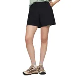 Short deportivo de tiro alto con cintura elástica ancha y aberturas laterales en el ruedo.
