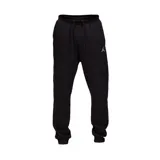 Pantalon de jogging Jordan modelo Brooklyn Fleece, color negro, con cintura elástica ajustable mediante cordón, puños acanalados en los tobillos y logo Jumpman bordado en contraste en la pierna izquierda.