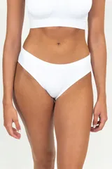 Pack de dos bombachas clásicas de algodón color blanco.