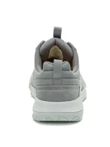 Championes urbanos Caterpillar modelo Hex Ready Low, color gris. Confeccionados en una combinación de gamuza y tela, cuentan con suela intermedia de EVA y suela de goma para mayor tracción.