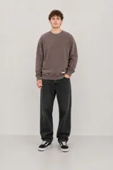 Buzo oversize marrón de algodón.