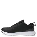 Championes deportivos Topper modelo Boro III, color negro con suela blanca. Presentan un diseño de corte bajo con cordones, confeccionados en material sintético con detalles texturizados y logo de la marca en el lateral.