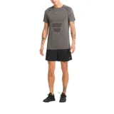 Short deportivo Puma de hombre, color negro, con cintura elástica y logo estampado en la pierna.