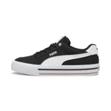 Championes Puma Court Classic Vulc FS, color negro con detalles en blanco.